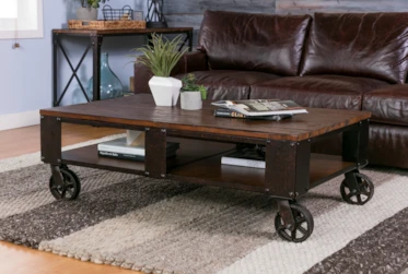 Mountainier Coffee Table With Wheels