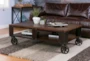 Mountainier Storage Coffee Table With Wheels - Room