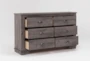 Cora Grey 6-Drawer Dresser - Side