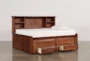 Sedona Full Wood Bookcase Daybed Bed With 2- Drawer Captains Trundle - Side