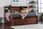 Sedona Full Wood Bookcase Daybed Bed With 2- Drawer Captains Trundle - Room