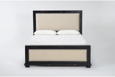 Sinclair Black Queen Panel Bed