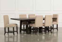 Jaxon 7 Piece Rectangle Dining Set With Upholstered Chairs