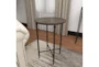 18" Round Iron And Marble Accent Table - Room