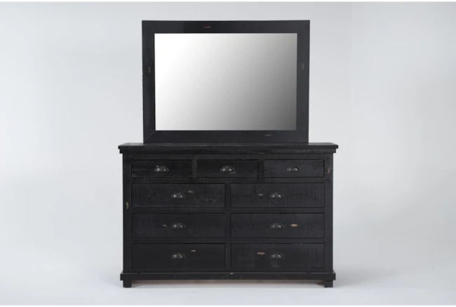 Sinclair Black Dresser/Mirror - 360