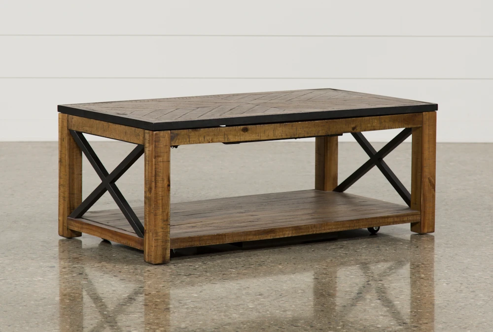 Tillman Lift-Top Coffee Table With Casters