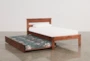 Sedona Twin Wood Platform Bed With Trundle With Mattress - Side