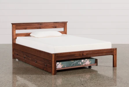 Sedona Full Platform Bed With Trundle With Mattress - Main
