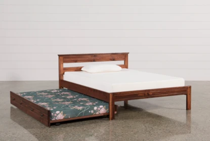 full platform bed wood