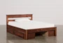 Sedona Full Wood Platform Bed With Double 2- Drawer Storage Unit - Signature