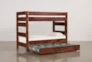 Sedona Twin Over Twin Bunk Bed With Trundle/Mattress & Stairway Chest - Left