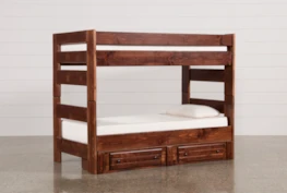 Sedona Twin Over Twin Bunk Bed With 2 Drawer Storage Unit