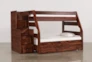 Sedona Twin Over Full Bunk Bed With Trundle/Mattress & Stairway Chest - Signature