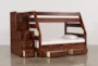 Sedona Twin Over Full Wood Bunk With 2-Drawer Storage Unit & Stairway Chest - Side