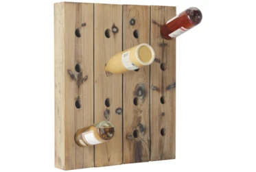 Wooden Wall Wine Rack