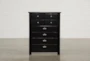Summit Black Chest Of Drawers - Side