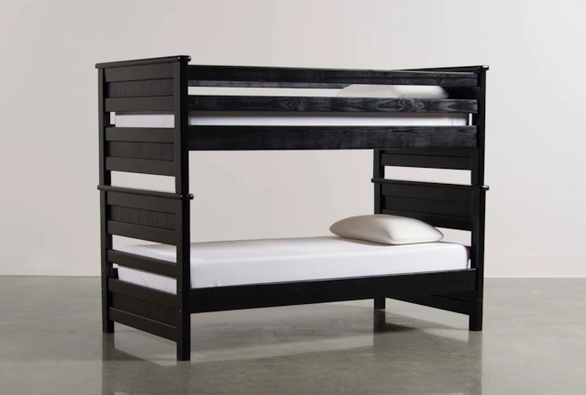 Summit Black Twin Over Twin Bunk Bed - 360