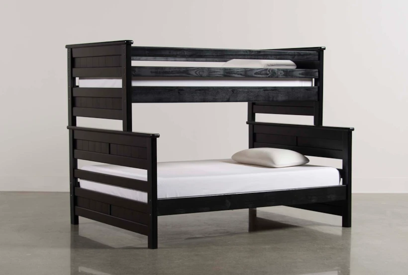 Summit Black Twin Over Full Wood Bunk Bed - 360