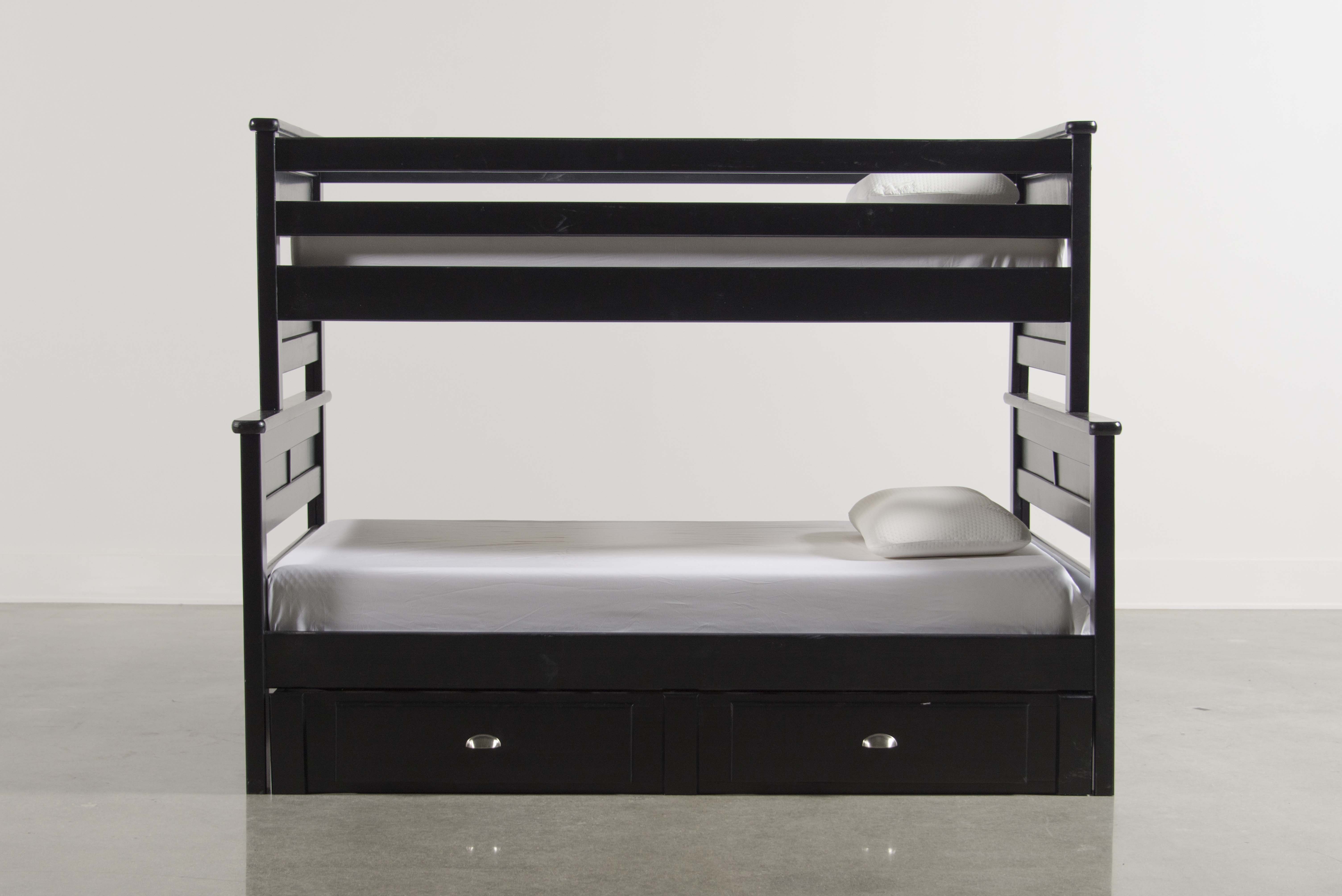 twin loft bed black