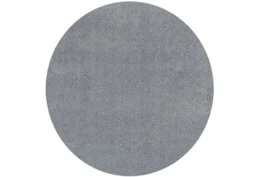 6' Round Rug-Elation Shag Grey