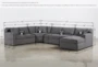 Alder Foam 4 Piece 152" Sectional With Right Arm Facing Chaise - Detail