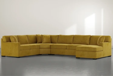 Alder Yellow 4 Piece Sectional