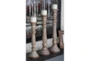 3 Piece Set Distressed Wooden Candleholders - Room