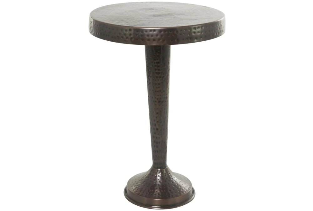 12" Bronzed Metal Accent Table