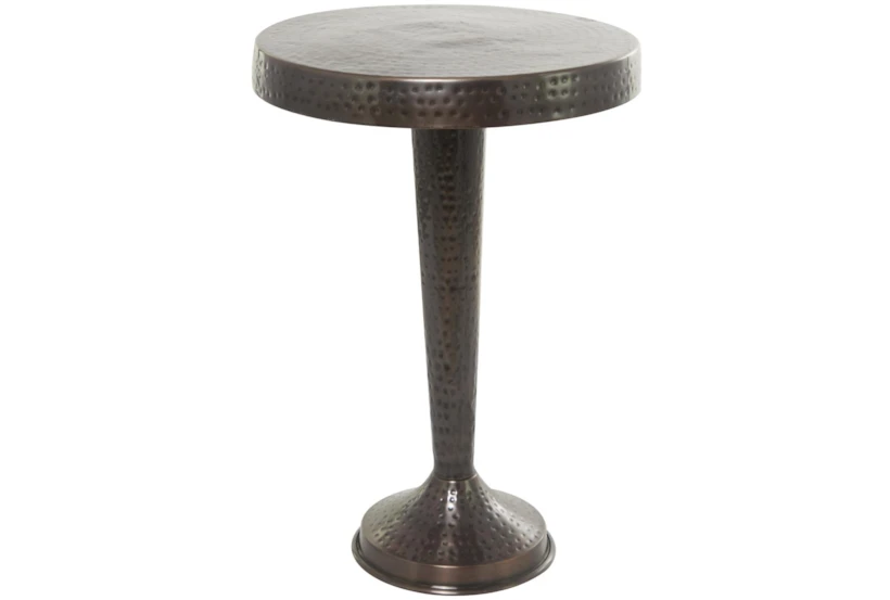 12" Bronzed Metal Accent Table - 360