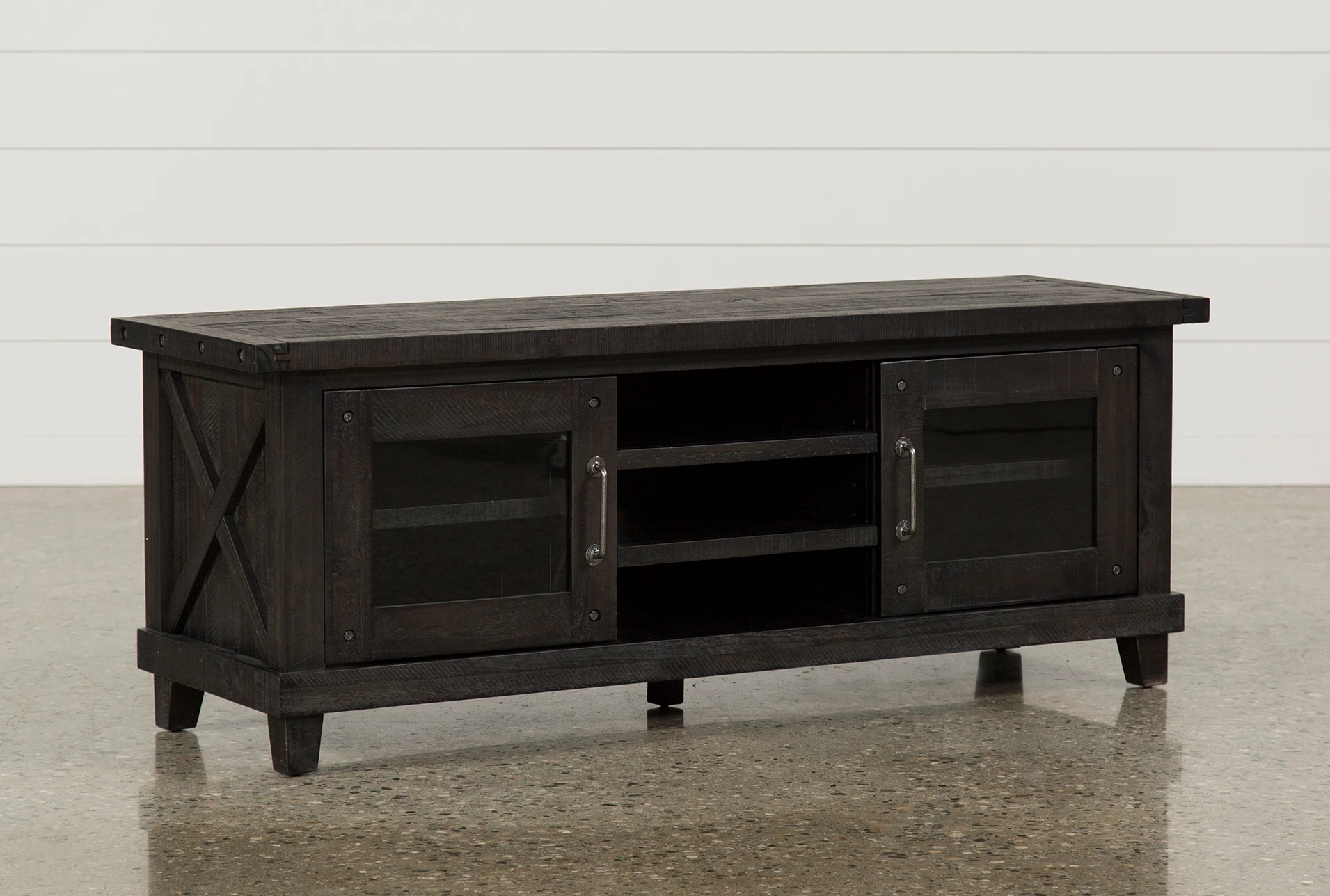 Jaxon 65 Inch TV Stand With Glass Doors | Living Spaces