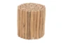 14 Inch Round Wood Branch Stool - Signature