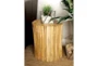 14 Inch Round Wood Branch Stool - Room