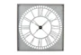 36 Inch Aged Metal Roman Clock - Back