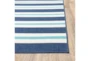 1'9"x2'8" Outdoor Rug-Cabana Stripes Blue - Detail