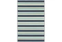 1'9"x2'8" Outdoor Rug-Cabana Stripes Blue - Signature