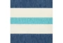7'9" Round Outdoor Rug-Cabana Stripes Blue - Material