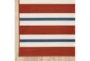 2'3"x7'5" Outdoor Rug-Cabana Stripes Red - Detail