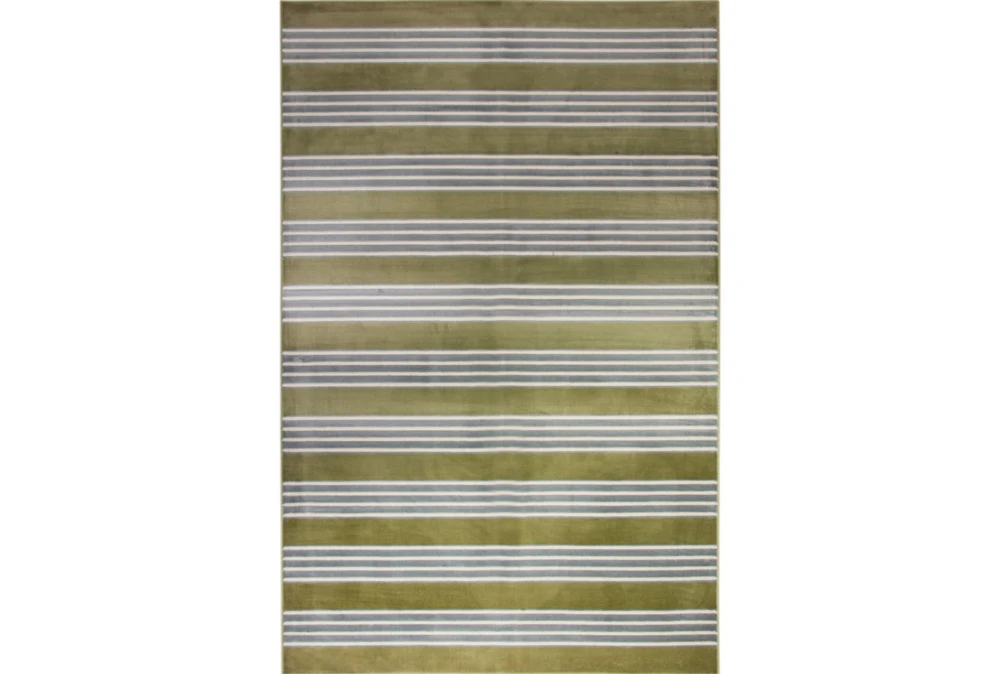 7'8"x10'7" Rug-Elin Stripe Olive