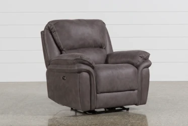 Norfolk Grey Power Recliner with USB