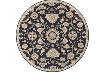 6 Round Rug Zeus Navy Living Spaces, How Big Is A 6 Inch Round Rug
