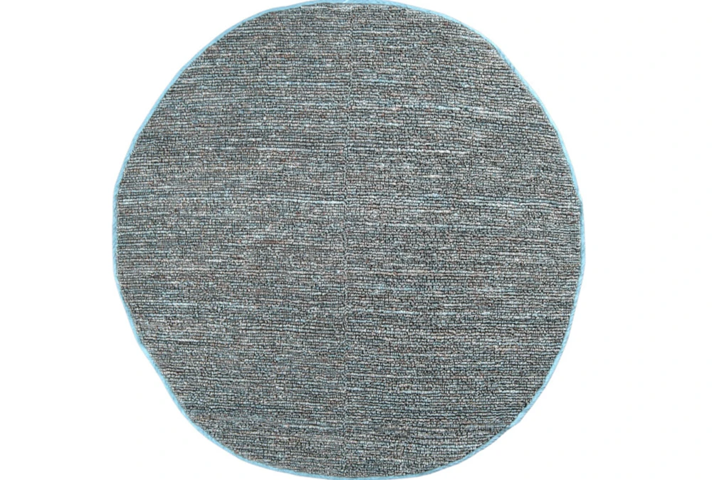 8' Round Rug-Delon Grey
