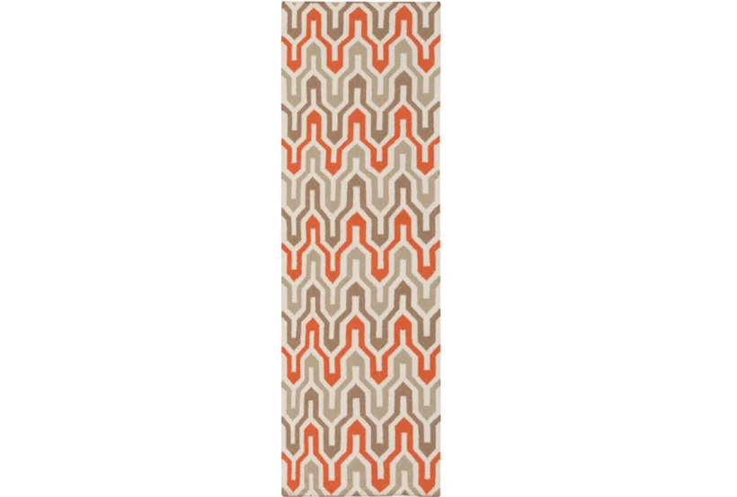 2'5"x8' Rug-Andres Taupe/Tangerine - 360