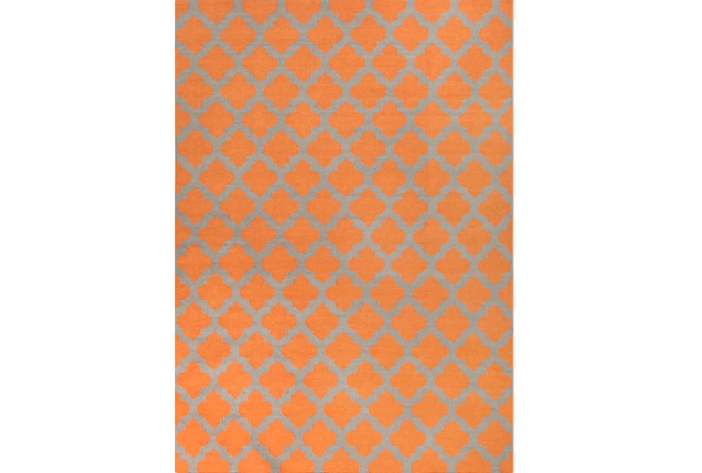 8'x11' Rug-Tron Tangerine/Grey