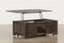 Grant Lift-Top Coffee Table With Casters - Back