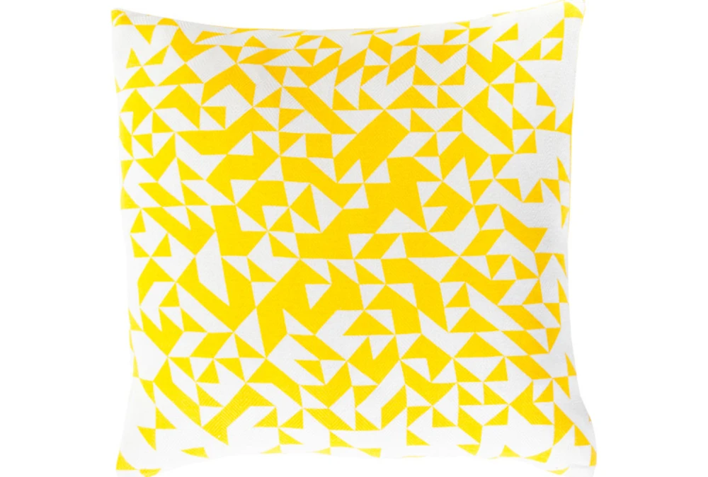Accent Pillow- Elisa Yellow Pixels 18X18