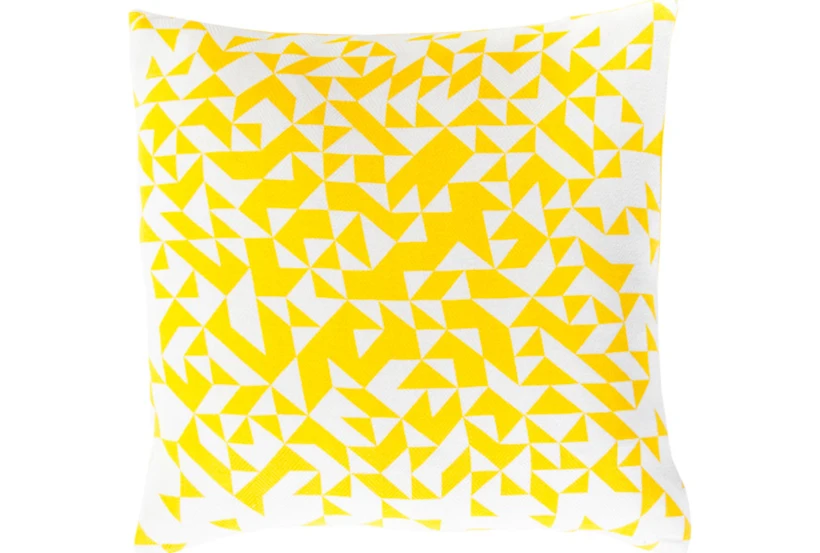Accent Pillow- Elisa Yellow Pixels 18X18 - 360