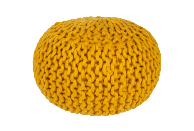 Pouf-Cabled Gold - 360