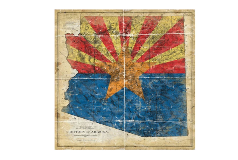 Picture-Az State Flag 38X38 - 360