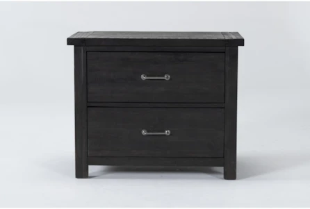 Jaxon Grey Lateral Filing Cabinet With 2 Drawers | Living Spaces