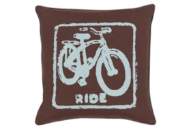 Accent Pillow-Ride Black/Slate 18X18